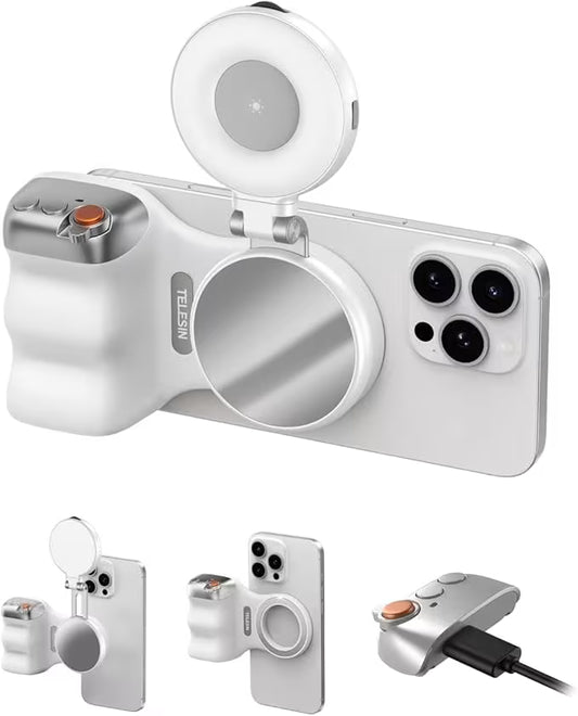 ELESIN Empuñadura Magnética para Cámara | Control Remoto | Soporte para Móvil