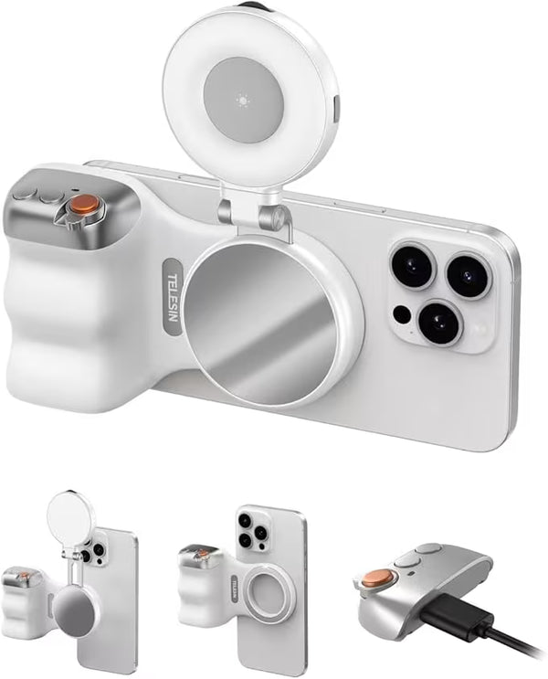 ELESIN Empuñadura Magnética para Cámara | Control Remoto | Soporte para Móvil