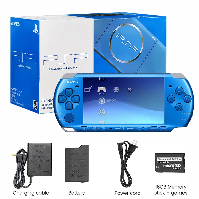 Sony PSP 3000 Original (PSP-3006) – Consola Portátil PlayStation con Juegos Incluidos