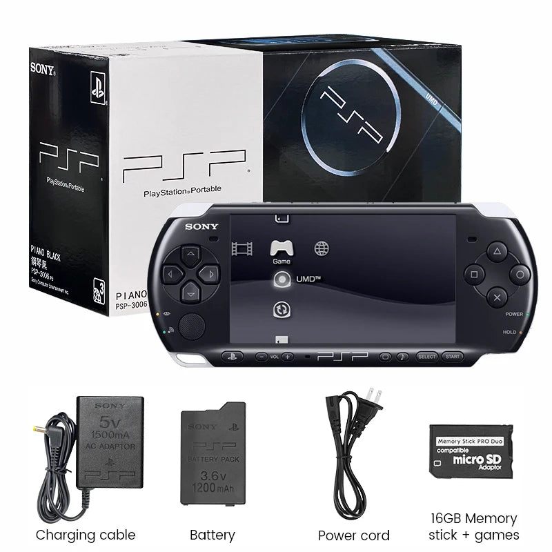 Sony PSP 3000 Original (PSP-3006) – Consola Portátil PlayStation con Juegos Incluidos