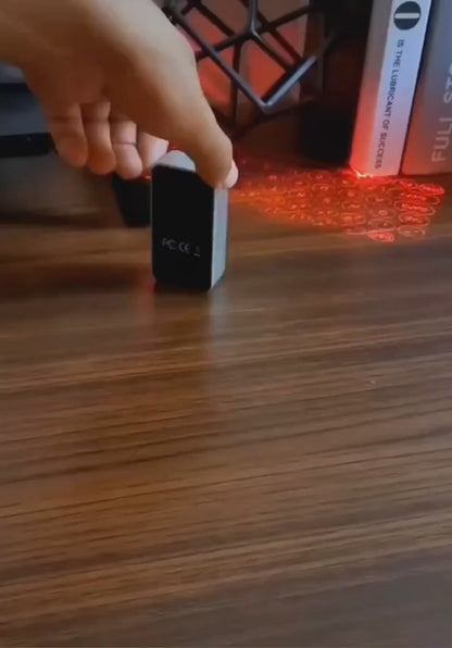 Teclado Láser Virtual Bluetooth Inalámbrico con Función Ratón – Proyector Portátil Multidispositivo